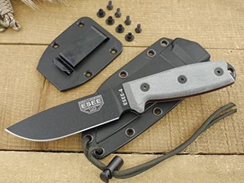 best camping knife: ESEE Knives 4P Fixed Blade Knife